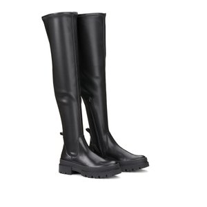 Overknee laarzen stretch zwart La Redoute Collections La Redoute