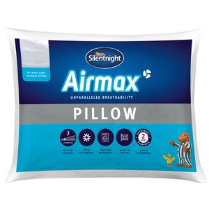Duck feather and down anti allergy pillow pair white Silentnight La Redoute