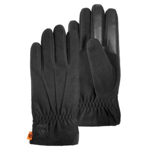 Gants tactiles en cuir de chevre pleine fleur doubles polaire Isotoner La Redoute