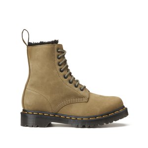 Boots en cuir fourrees 1460 serena marron Dr. Martens La Redoute