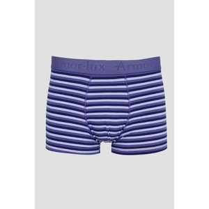 Calecon raye en coton leger graphite prune Armor Lux La Redoute