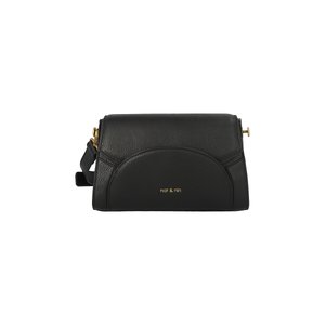 Sac a bandouliere en cuir graine juliet noir Nat Nin La Redoute