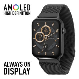 Amoled series 30 black smart watch black Reflex Active La Redoute