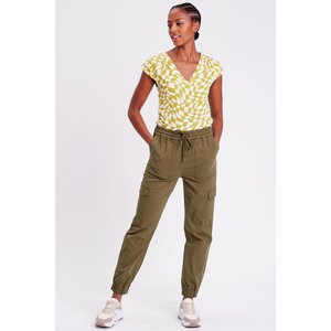 Pantalon flare simili cuir noir Cache Cache La Redoute