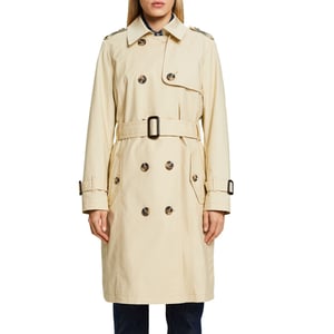 Trench long boutonné dans le dos pour femme pour l'automne et l'hiver vêtements d'extérieur pour femmes plus coupe-vent, kaki, L