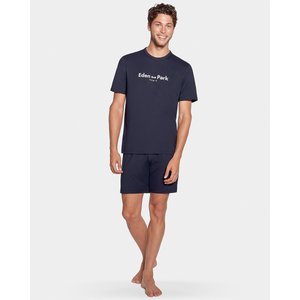 Pyjashort poche poitrine imprime bleu marine Eden Park La Redoute