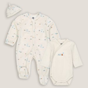 Kit de naissance 3 pieces imprime soleils imprime La Redoute Collections La Redoute