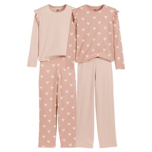 Floral cotton grandad pyjamas pink La Redoute Collections La Redoute