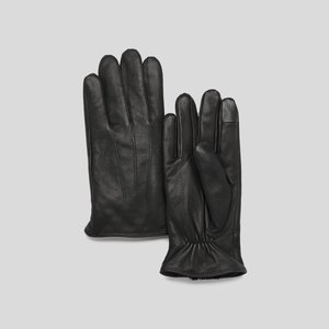 Gants tactiles en cuir noir Monoprix La Redoute