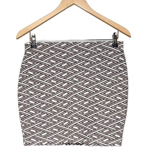 Jupe courte tres bon etat blanc Zara La Redoute