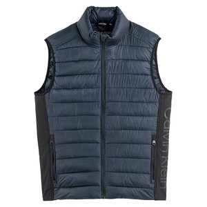 Doudoune a capuche logo cote Calvin Klein noir La Redoute