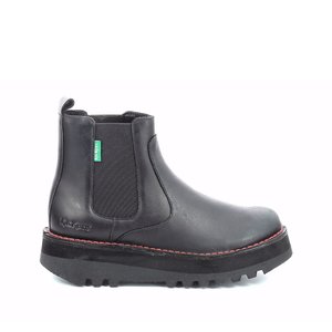 Meetickzip leather ankle boots black black Kickers La Redoute