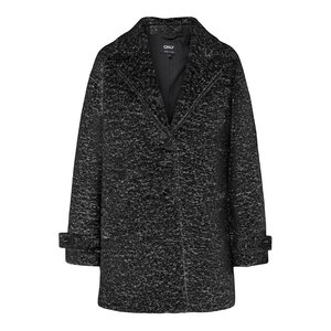Manteau en tissu duveteux noir Vila La Redoute