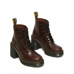 Botas de piel con plataforma jadon smooth negro Dr. Martens La Redoute