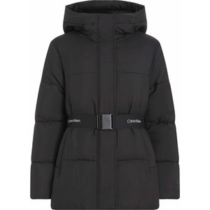 Hooded padded jacket with zip fastening black Calvin Klein Jeans La Redoute