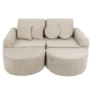 Fauteuil pour enfants Chat ZOAR Bouclé Beige