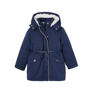 Parka a capuche chic effet peau de peche Vertbaudet La Redoute