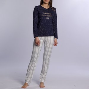 Pyjama long en jersey baies Dodo marine imprime La Redoute
