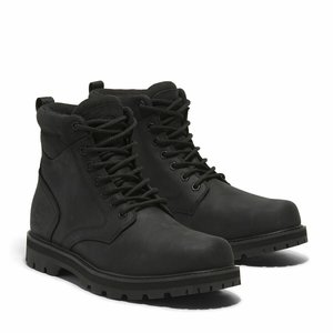 Men's black leather timberland boots shop