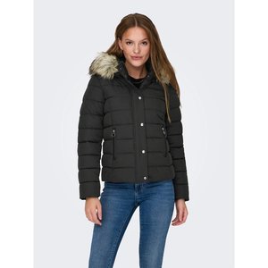 Doudoune capuche grosse fourrure femme clearance
