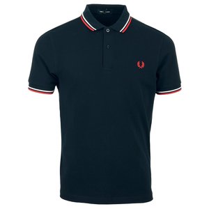 Polo plain fred perry shirt black whisky brown Fred Perry La Redoute
