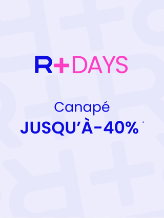 Canapé R+ DAYS Jusqu'à -40%
