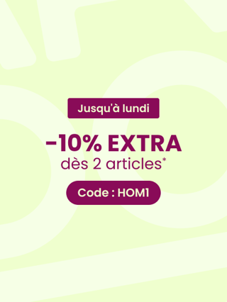 -10% EXTRA dès 2* • Code HOM1