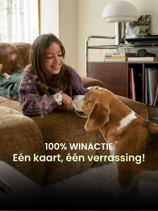 100% WOONACTIE : Eén kaart, één verrassing!⁠      