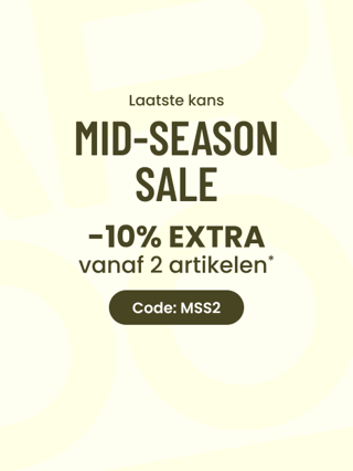 MID-SEASON SALE : T/M 01/10 : 10% EXTRA korting vanaf 2 artikelen.