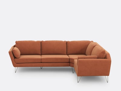 Canapé D’angle XL En Velours, Topim, La Redoute Intérieurs