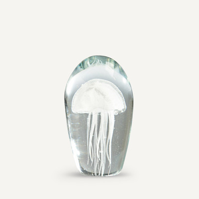 Peça decorativa em vidro alt. 15 cm, Medusa AM.PM