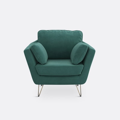 Fauteuil in fluweel Topim LA REDOUTE INTERIEURS