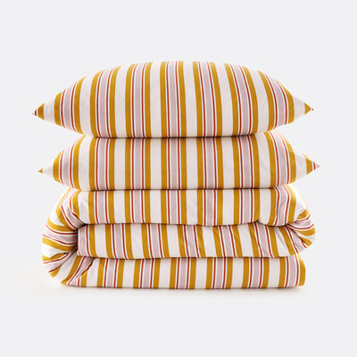 Conjunto de roupa de cama 30% algodão reciclado, fronha quadrada, DAIRIS LA REDOUTE INTERIEURS
