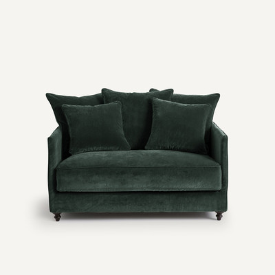 Sofá-cama 2 lugares, em veludo, Lazare AM.PM