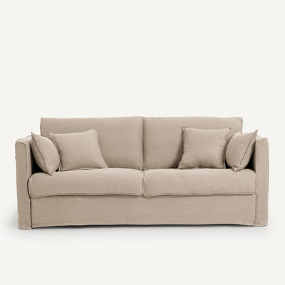 Canapé convertible lin épais stonewashed, Camille AM.PM