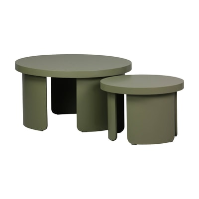 Set de 2 tables basses gigognes rondes   LUMA SWEEEK