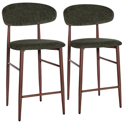 Tabourets de bar en tissu, lot de 2, Simon, SIMON HAPPY GARDEN