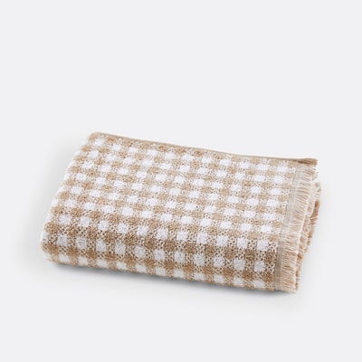 Prześcieradło kąpielowe Dinan Gingham Terry LA REDOUTE INTERIEURS