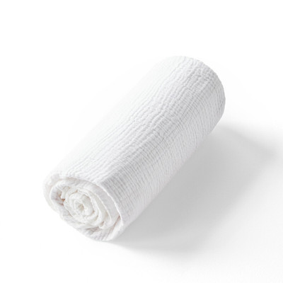 Yafa 100% Organic Cotton Muslin 200 Thread Count Fitted Sheet AM.PM
