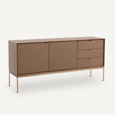 Buffet noyer/cuir, Delina AM.PM