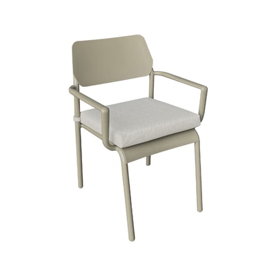 Fauteuil de jardin en aluminium Kaki clair  HAVANA WILSA GARDEN