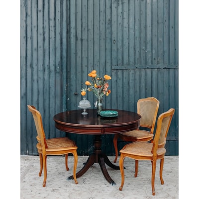 Table à manger en bois Romy N°505 - Bon état DEBONGOUT