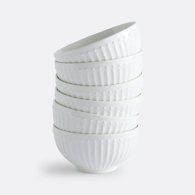 Lote de 6 taças, em porcelana, Jewely LA REDOUTE INTERIEURS