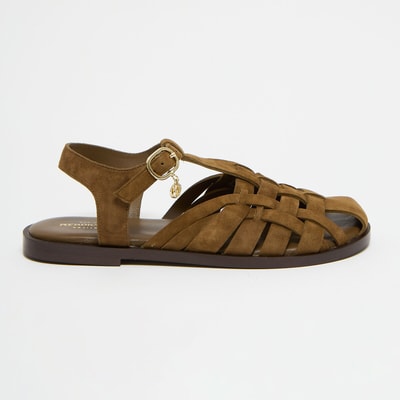 Platte sandalen van suèdeleer, COELO PETITE MENDIGOTE
