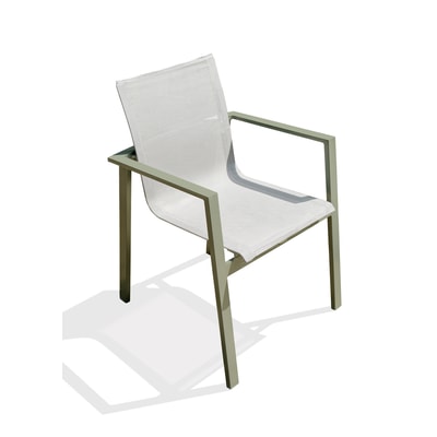 Fauteuil de jardin empilable en alu et toile plastifiéee MIAMI DCB GARDEN