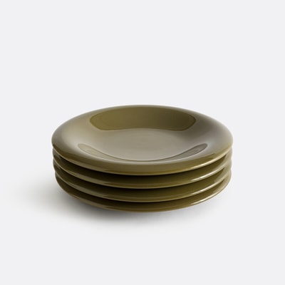 Lot de 4 assiettes à dessert, grès émaillé, Toria LA REDOUTE INTERIEURS