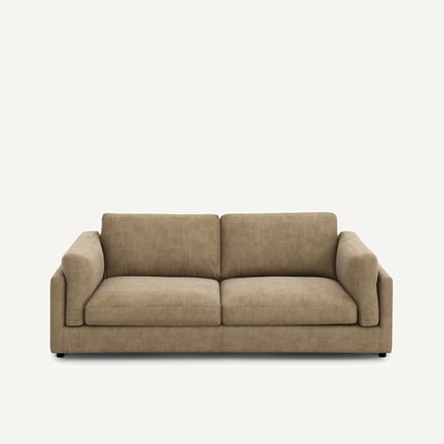 Slaapbank in stonewashed fluweel, CESAR AM.PM