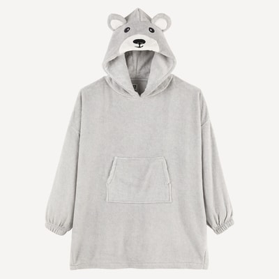 Poncho in fleece, berenmotief LA REDOUTE COLLECTIONS