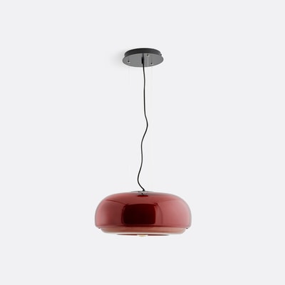 Lampa sufitowa z kolorowego szkła Kinoko o średnicy 45 cm LA REDOUTE INTERIEURS