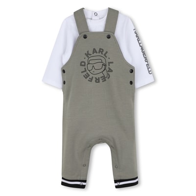 Ensemble salopette et tee-shirt KARL LAGERFELD KIDS